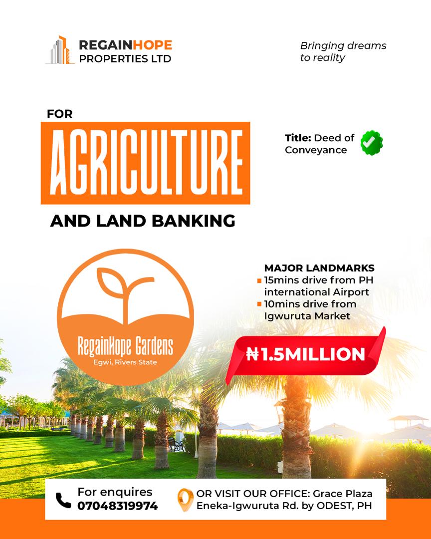 REGAINHOPE GARDENS, EGWUI